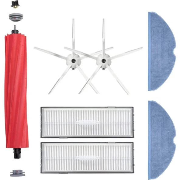 Srfn Ticaret Roborock S7 MaxV Uyumlu Yedek Fırça Seti - 7 Parça - Beyaz ürün görseli 1