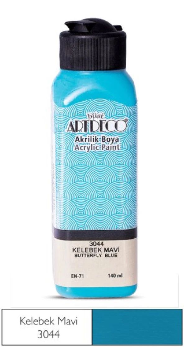 Artdeco Akrilik Boya 140 ml Kelebek Mavi