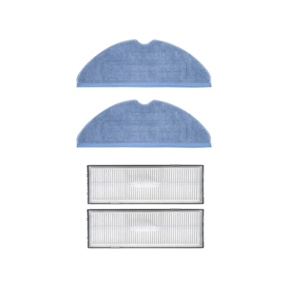 Srfn Ticaret Roborock S7 MaxV Ultra Uyumlu Mop Bezi ve Hepa Filtre - 4 Parça ürün görseli 1