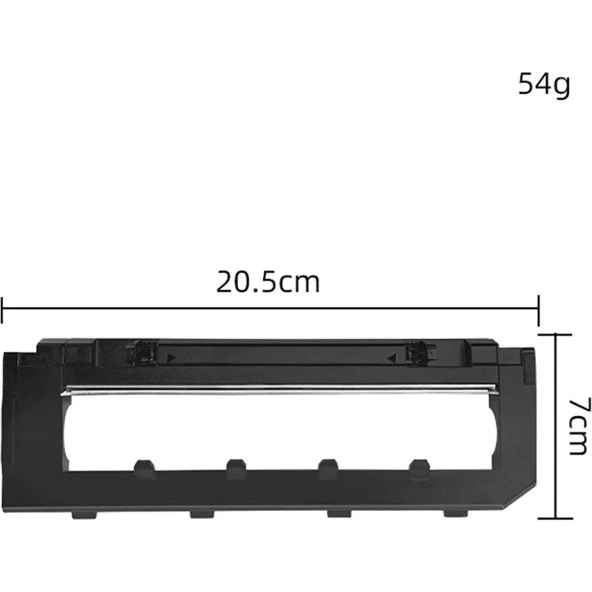 Srfn Ticaret Roborock S7 Max Uyumlu Ana Fırça Alt Kapağı - Siyah ürün görseli 1
