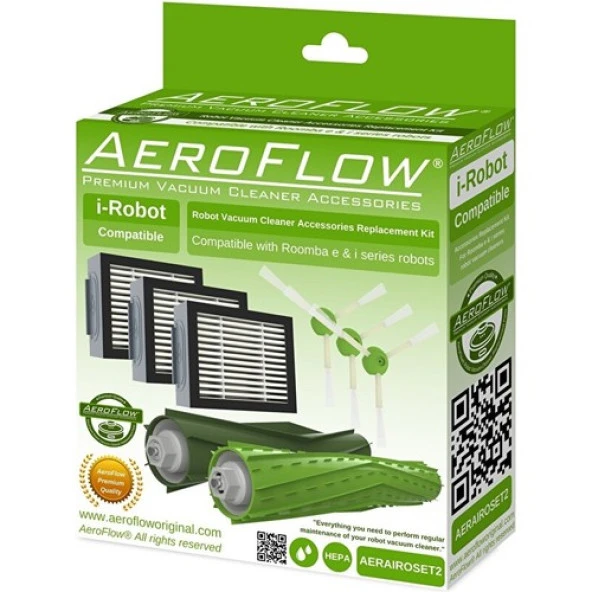 srfn ticaret AeroFlow I-Robot Roomba İ4 Plus Uyumlu Yenileme Seti