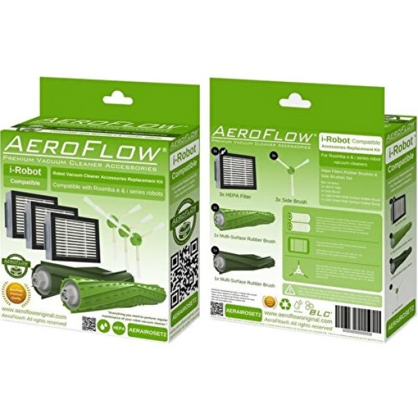 srfn ticaret AeroFlow I-Robot Roomba İ4 Plus Uyumlu Yenileme Seti - Resim 3