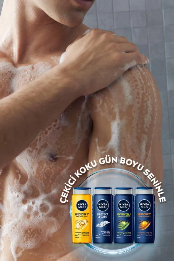 Nivea Bath Care duş Jeli Erkek 500 ml - 7