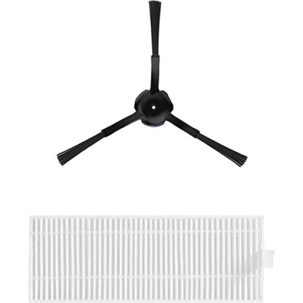 srfn ticaret 360 Vacuum Mop Cleaner S10 Uyumlu 1xHepa Filtre 1xYan Fırça Yedek Parça Seti ürün görseli 1