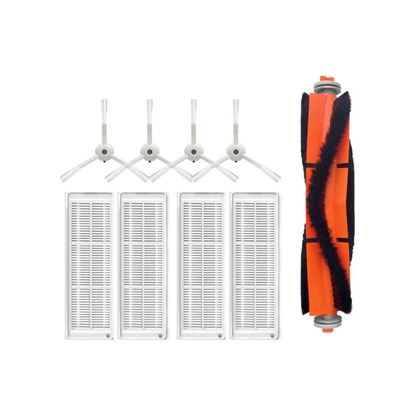 srfn ticaret Xiaomi Mop 2 Pro (Beyaz) MJST1SHW Uyumlu Yedek Mopsuz Fırça Hepa Filtre Seti - 9 Parça ürün görseli 1