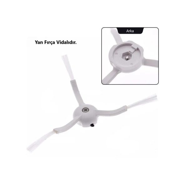 srfn ticaret Xiaomi Mop 2 Pro (Beyaz) MJST1SHW Uyumlu Yedek Mopsuz Fırça Hepa Filtre Seti - 9 Parça - Resim 3