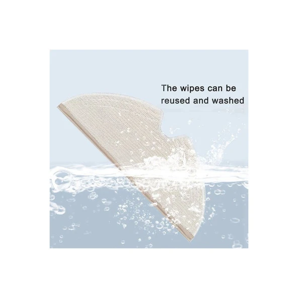 srfn ticaret Mop Bezi Yedek Aksesuarlar Xiaomi Roborock Q7 Max / Max + / T8 Uyumlu Robot Süpürge Yedek Parçaları - Resim 4