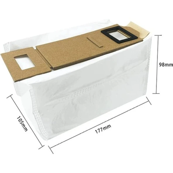 srfn ticaret Roborock S7/S7+/S7 Maxv +/T7/T7+/T7S Uyumlu Toz Torbası - 1 Adet - Resim 2