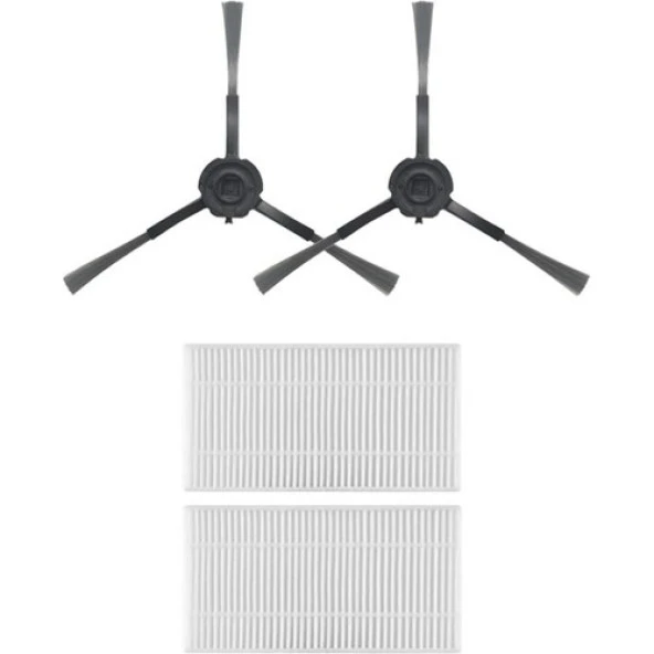 srfn ticaret Viomi V5 Pro Robot Süpürge Uyumlu Yedek Parça Seti - 4 Parça ürün görseli 1