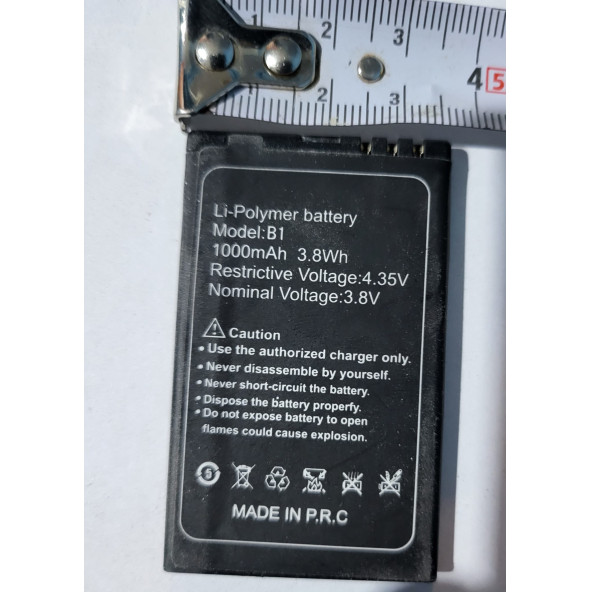 lityum batarya 1000 mah 3.8 volt telefon, navigayon, tablet vb 4 adet niu b1 - 3