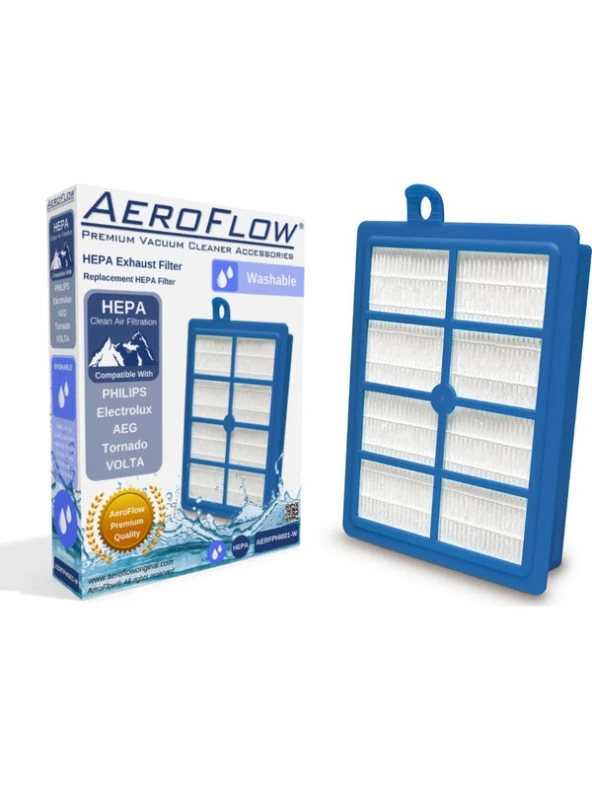 AeroFlow Electrolux Zeg 300 - 355 Ergospace Elektrikli Süpürge Uyumlu Yıkanabilir Hepa 13 Filtre