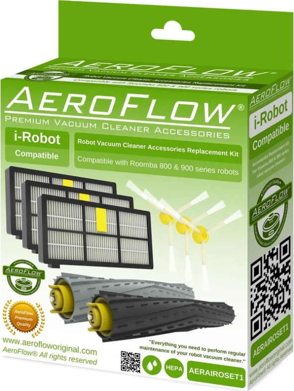 Aeroflow İ-Robot Roomba 864 Serisi Robot Süpürge Aksesuar Seti