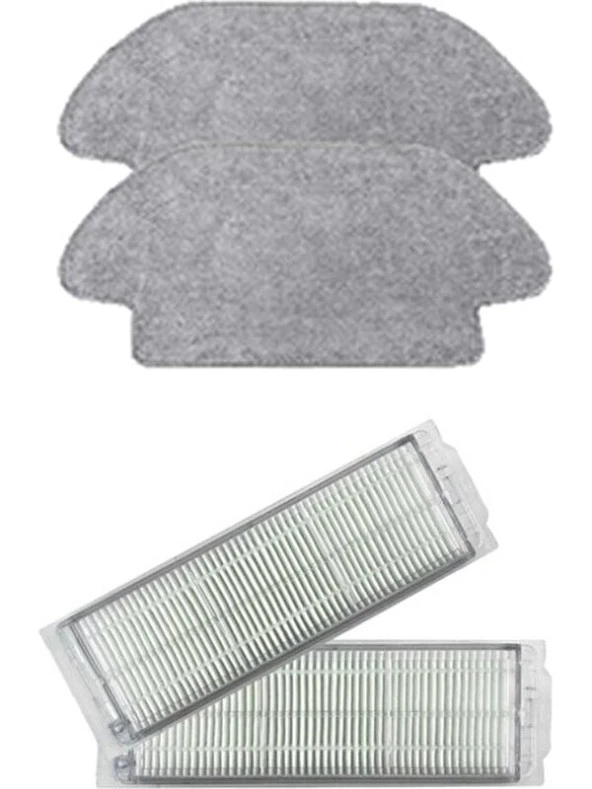 Dijitaldepodan Xiaomi Mi Robot Vacuum Mop Pro Set 2 Adet Hepa Filtre 2 Adet Fiber Mop Bezi ürün görseli 1