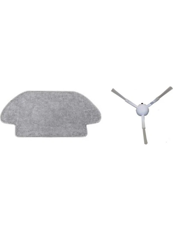 Dijitaldepodan Xiaomi Mi Robot Vacuum Mop Pro Set 1 Adet Fiber Mop Bezi 1 Adet Yan Fırça