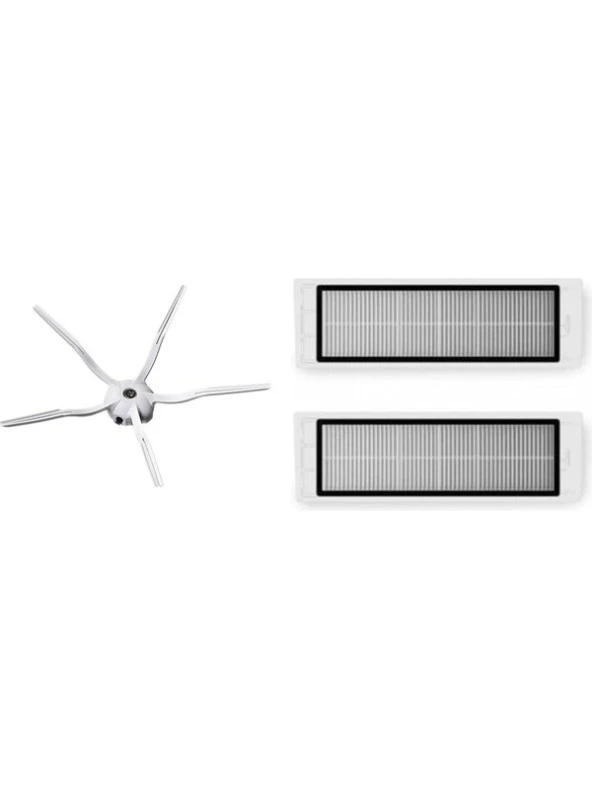 Dijitaldepodan Roborock S5 Max Aksesuar Seti 2 Adet Hepa Filtre 1 Adet Yan Fırça ürün görseli 1