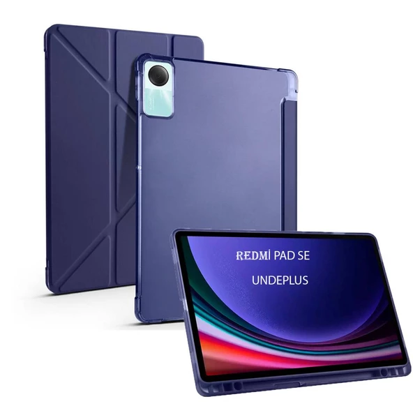 Xiaomi Redmi Pad SE 11inç Kılıf Kalem Bölmeli Trifolding Case - 4
