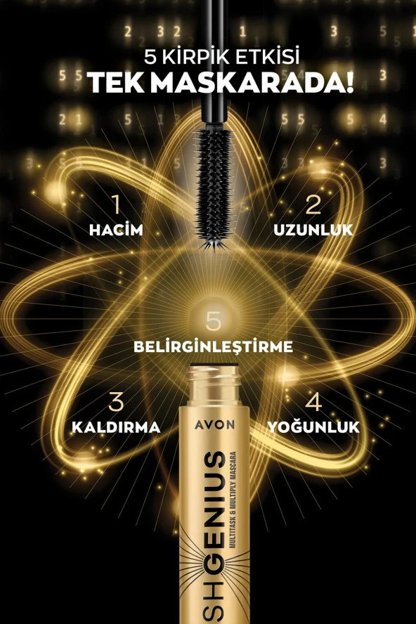 AVON True Lash Genius 5 Etkili Mavi Siyah Maskara Ve Maskara Bazı Paketi - Resim 3