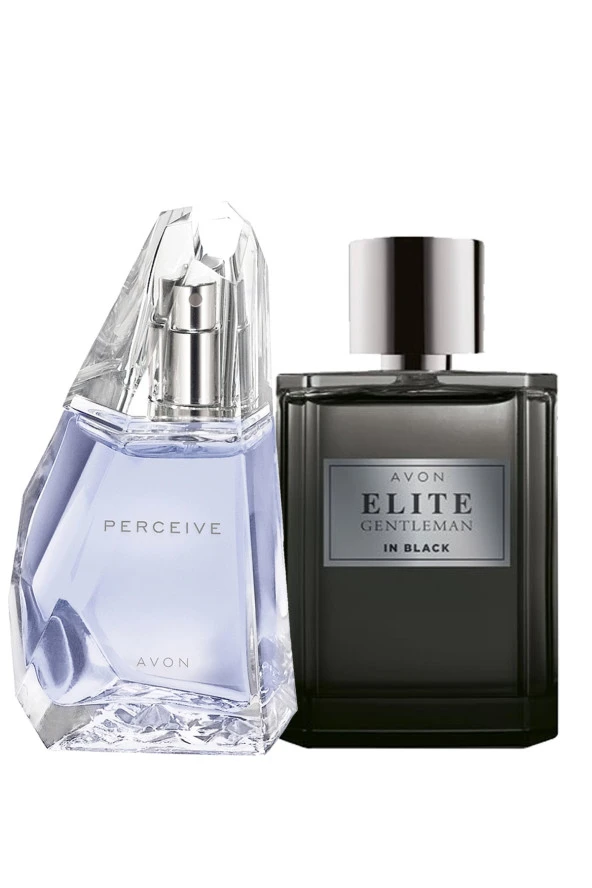 AVON Elite Gentleman in Black Erkek Parfüm ve Perceive Kadın Parfüm Paketi