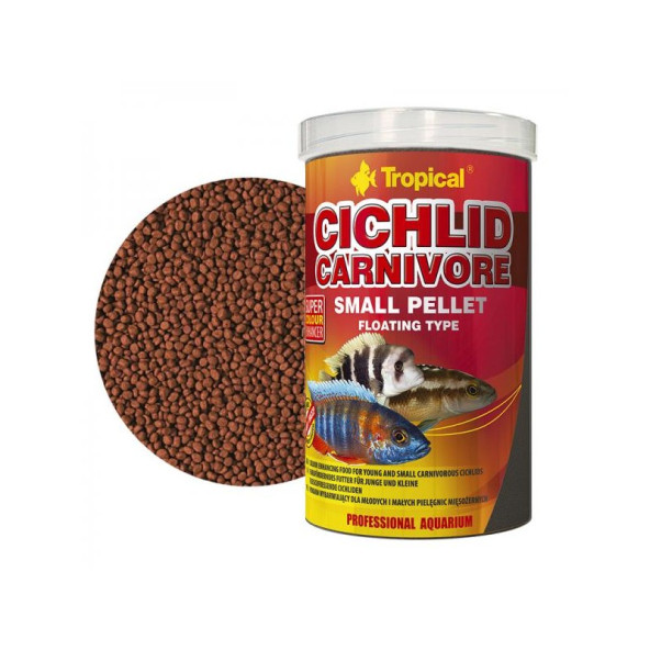 Tropical Cichlid Carnivore Small Pellet 250ml 90gr