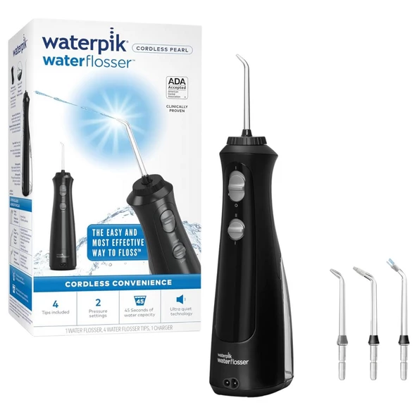 Waterpik Cordless Pearl Waterflosser WF-13 Ağız Duşu Siyah