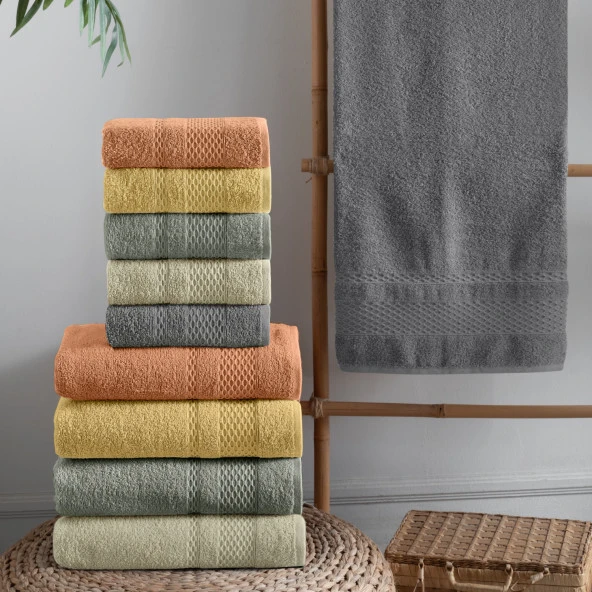 Schafer Home Arya 50x90 Havlu 1 Parça-Haki