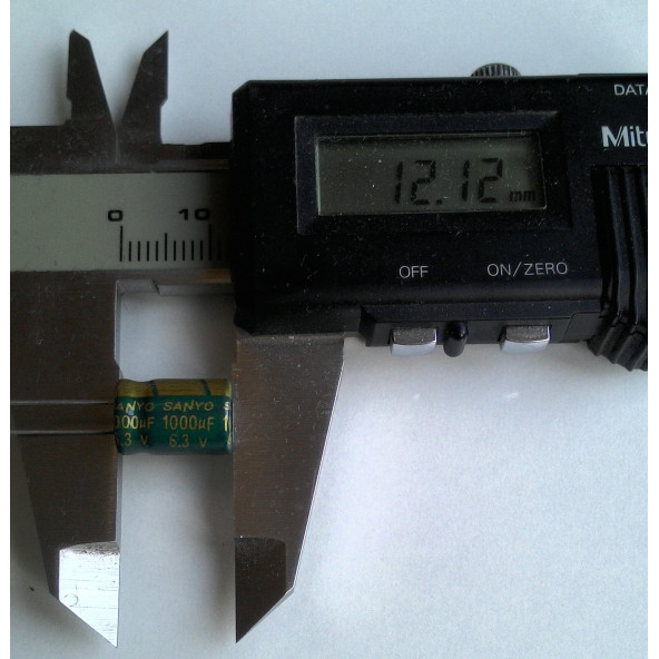 10 adet Orjinal SANYO 1000Uf 6.3V (8X12Mm) Elektrolitik Kondansatör - Resim 2