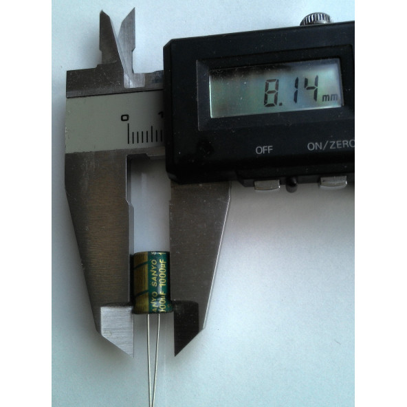 10 adet Orjinal SANYO 1000Uf 6.3V (8X12Mm) Elektrolitik Kondansatör - Resim 3