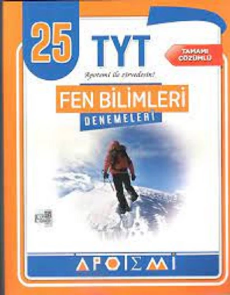 TYT Fen Bilimleri 25 Deneme Apotemi Yayınları