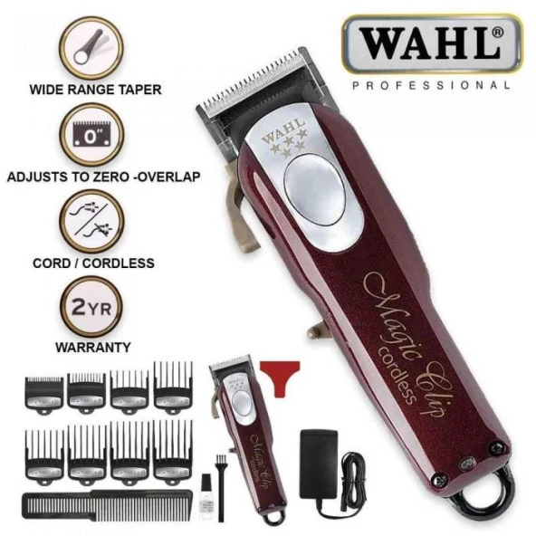 Wahl Magic Clip Profesyonel Şarjlı Saç Kesme Tıraş Makinesi 08148
