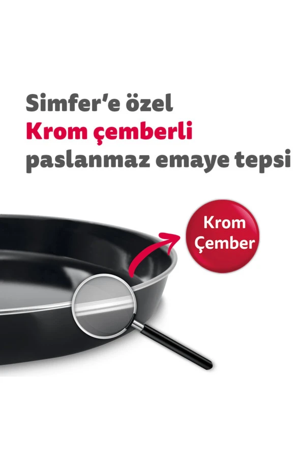 Simfer 4543 Inox 45 Litre Turbo Midi/mini Fırın - Resim 5
