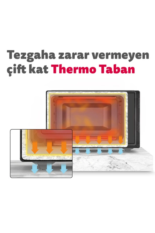 Simfer 4543 Inox 45 Litre Turbo Midi/mini Fırın - Resim 7