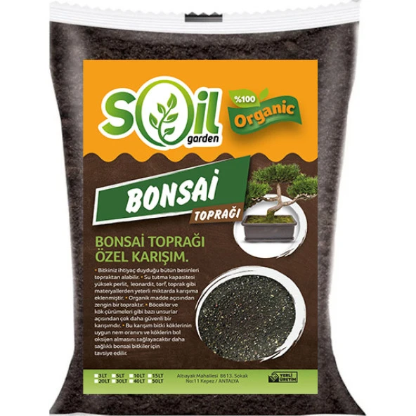 Soil Garden BONSAİ SAKSI TOPRAĞI ZENGİNLEŞTİRİLMİŞ 40 lt