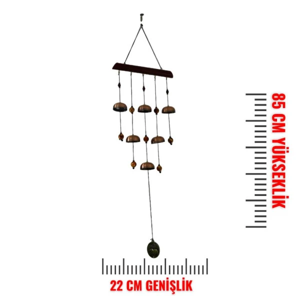 T.Concept Demir Fil Halkalı Rüzgar Çanı 85 cm - 2