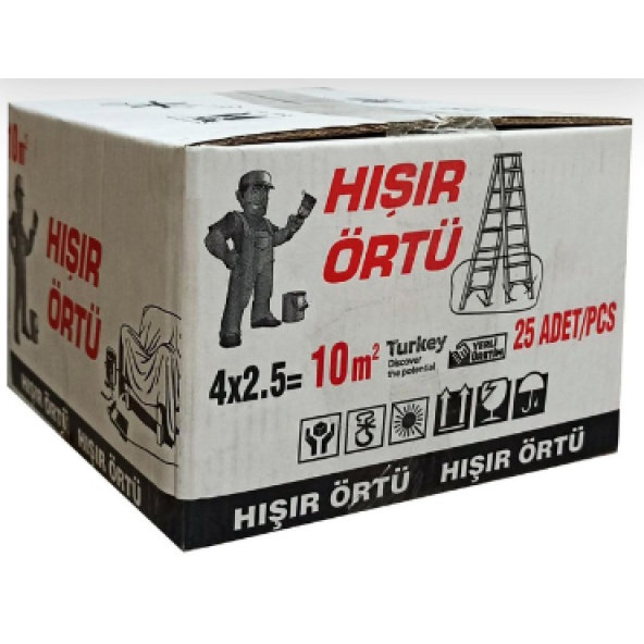 pass Hişir Koruma Boya Örtüsü-10M2-25 Adet - 2