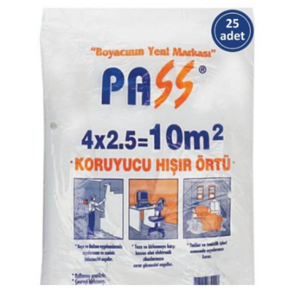 pass Hişir Koruma Boya Örtüsü-10M2-25 Adet - 4
