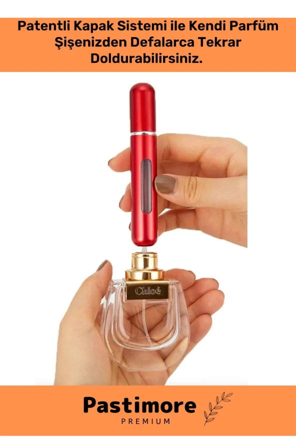 Parfüm Şişesinden Doldurulabilir Taşınabilir Çanta İçi Mini Cep Parfüm Şişesi 5 Ml x 3 Adet - 4