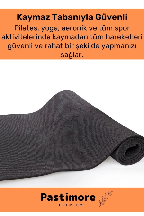 Su Geçirmez Konforlu Taşıma Askılı Çift Taraflı Kamp Zemin Çadır Uyku Matı Siyah Yer Minderi 16mm - 3