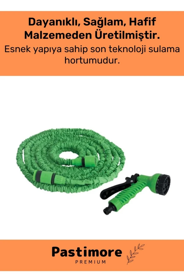 Dayanıklı Kırılmaz 3 Modlu Uzayan Bahçe Sulama Araç Yıkama Hortumu 30 Metre - 2