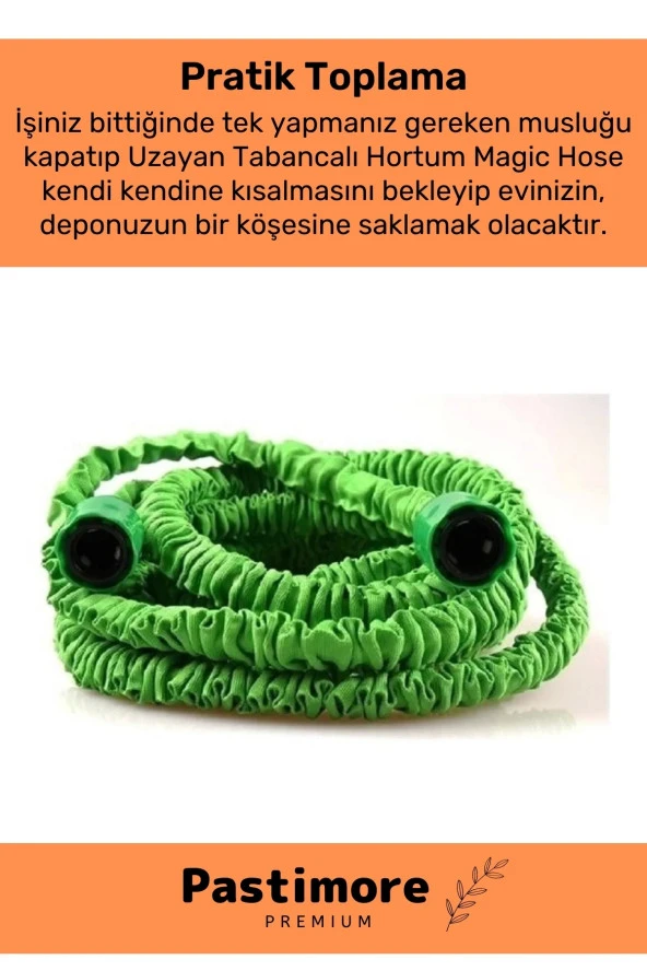 Dayanıklı Kırılmaz 3 Modlu Uzayan Bahçe Sulama Araç Yıkama Hortumu 30 Metre - 4