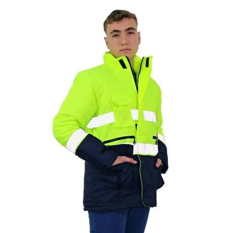 Persmont RUK13 Fosforlu Yeşil Reflektörlü Uzun Kaban  2XL - Resim 3