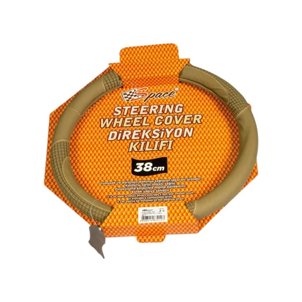 Space Direksiyon Kılıfı 38 cm Bej / DIKI365-BJ ürün görseli 1