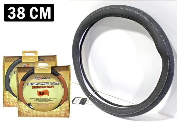 Space Direksiyon Kılıfı 38 cm Gri / DIKI320-G ürün görseli