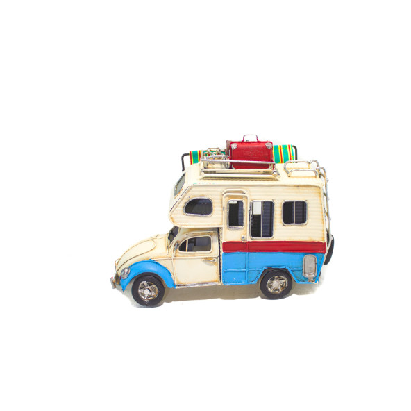 Dekoratif Metal Karavan Tenteli Sevimli Karavan - 2