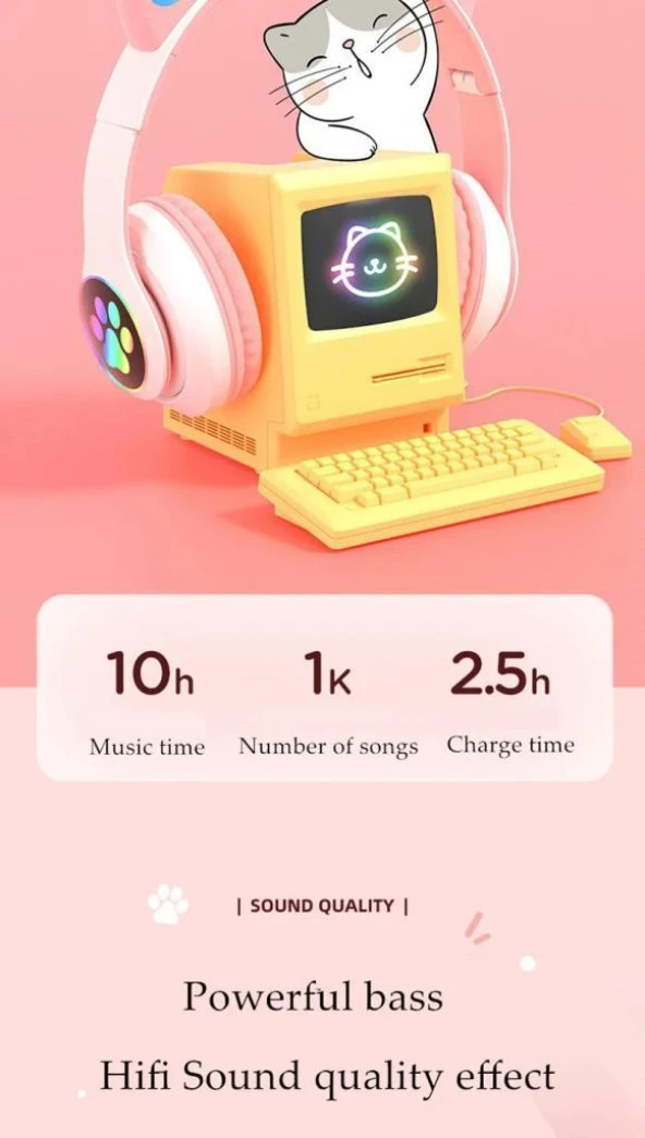 Torima STN-28 Pembe Kulak Üstü Kablosuz Bluetooth Kulaklık - 5