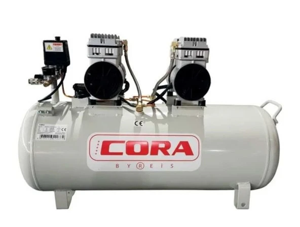 Cora Hava Kompresör Sessiz 100 Lt EWS100B-S2