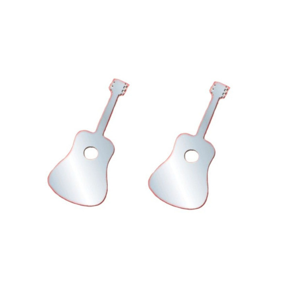 AYNALI DUVAR SÜSÜ (STİCKER) 2 ADET GİTAR ŞEKİLLİ 34X15X0,6CM - 2