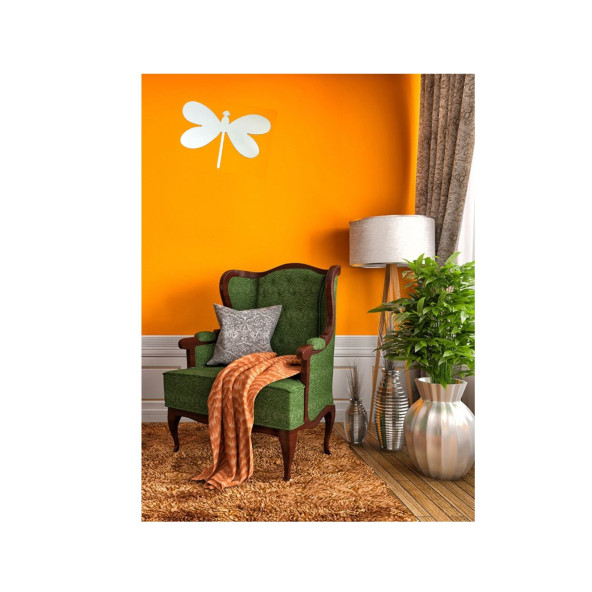 AYNALI DUVAR SÜSÜ (STİCKER) 2 ADET KELEBEK ŞEKİLLİ 20X13X0,6CM