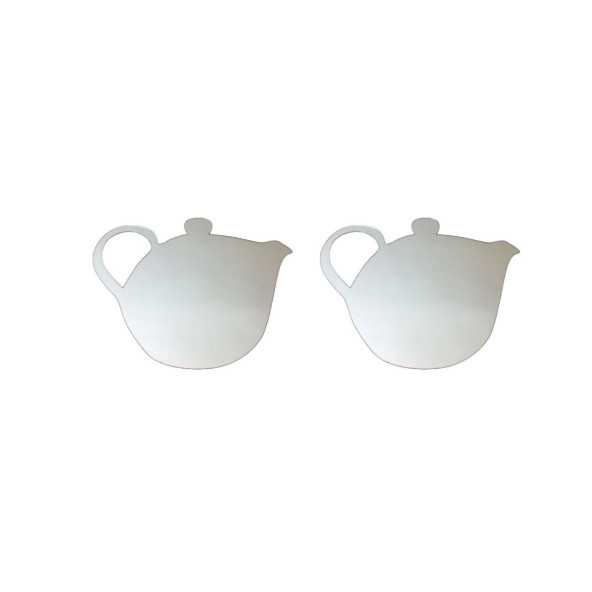 AYNALI DUVAR SÜSÜ (STİCKER) 2 ADET ÇAYDANLIK ŞEKİLLİ 20X15X0,6CM - 2