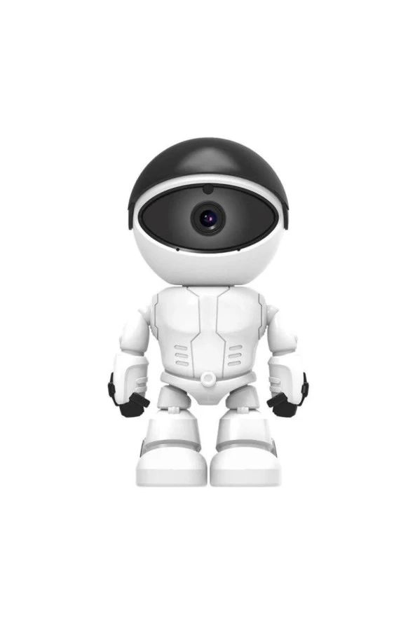 Robot Görünümlü Bebek Bakıcı Wifi Ip Güvenlik Kamerası Kablosuz Gece Görüşlü