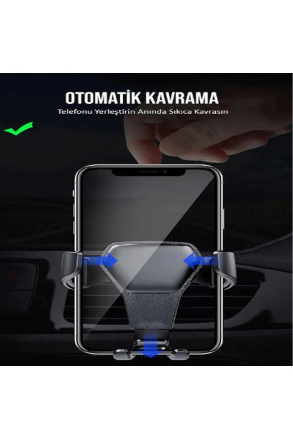 Universal Araç İçi Telefon Tutucu Klimalık ve Havalandırma Tutucu - 2